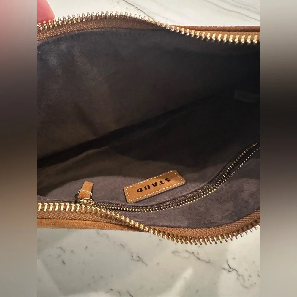 STAUD Sylvie suede shoulder bag EUC - Picture 8 of 12